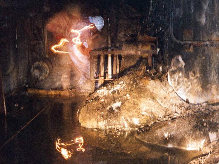 01 - The molten radioactive core after the Chernobyl accident Known as the Elephants foot